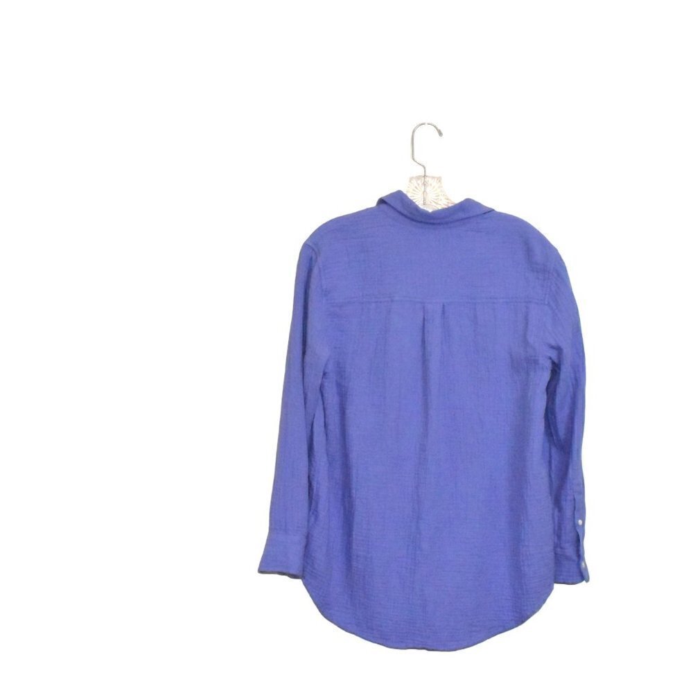 Aritzia Wilfred Free Long Sleeve Button Down 100% Organic Cotton Top Size XS - Picture 2 of 9